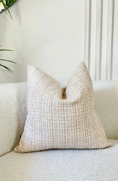 Shop Modish Decor Pillows Tweed Pillow Cover In White Tones