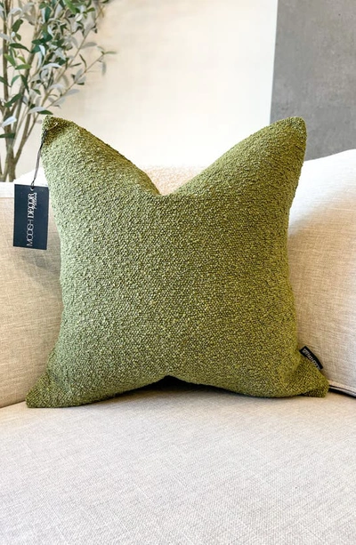 Shop Modish Decor Pillows Bouclé Accent Pillow Cover In Green Tones