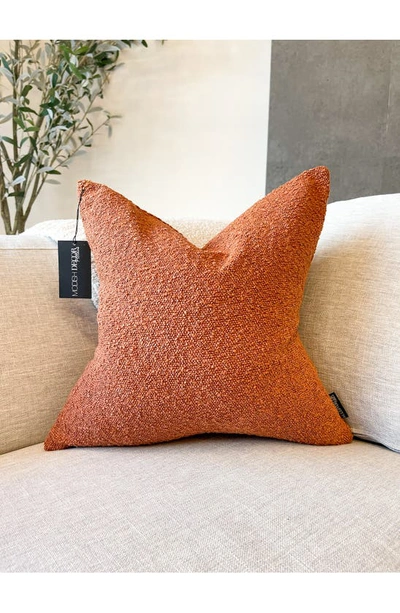 Shop Modish Decor Pillows Bouclé Accent Pillow Cover In Orange Tones