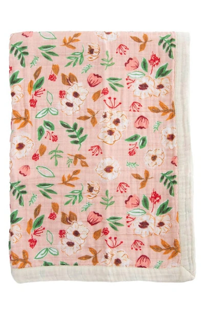 Shop Little Unicorn Cotton Muslin Baby Quilt In Vintage Floral