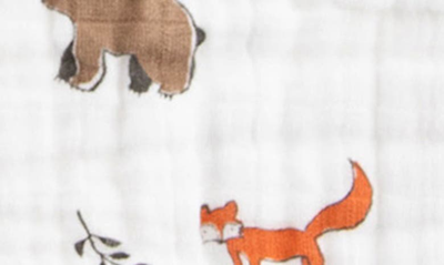 Little Unicorn Cotton Muslin Baby Quilt In Forest Friends