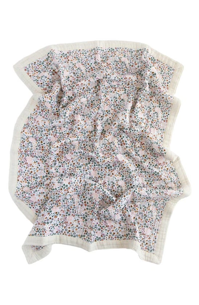 Shop Little Unicorn Cotton Muslin Baby Quilt In Pressed Petals