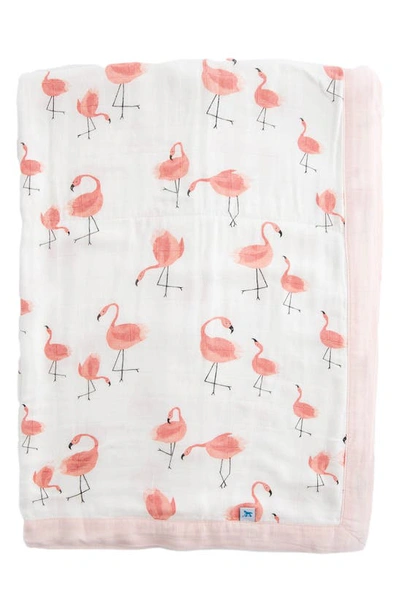Shop Little Unicorn Deluxe Muslin Baby Receiving Quilt In Pink Ladies