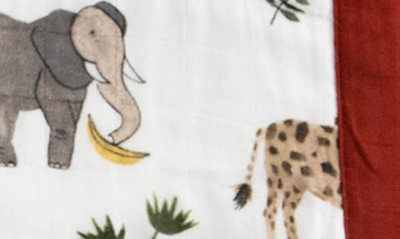 Shop Little Unicorn Deluxe Muslin Baby Receiving Quilt In Safari Social