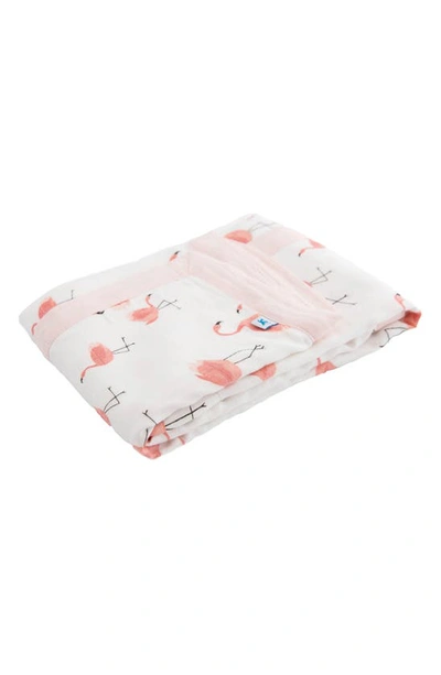 Shop Little Unicorn Deluxe Muslin Baby Receiving Quilt In Pink Ladies