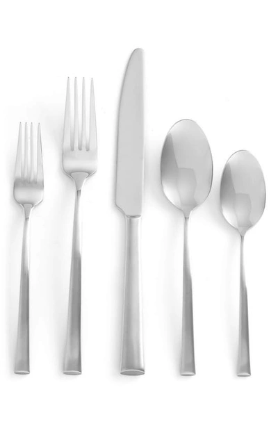 Shop Nambe Taos 5-piece Place Setting In Silver