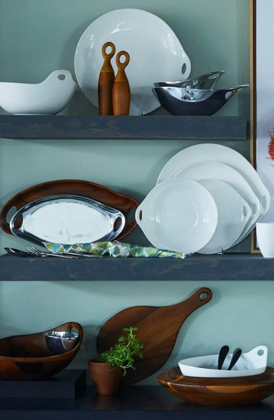 Nambe Portables Round Platter In White