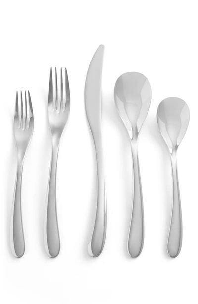 Shop Nambe Portables 5-piece Place Setting In Silver