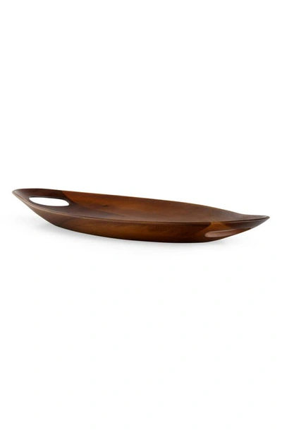 Nambe Portables 18-inch Wood Tray In Brown