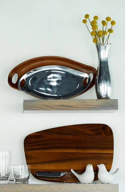 Nambe Portables 18-inch Wood Tray In Brown