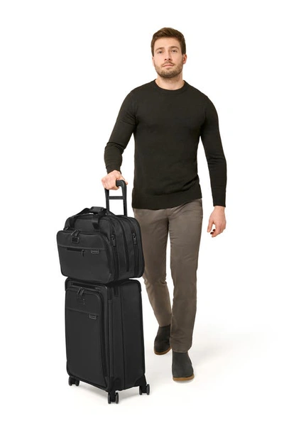 Shop Briggs & Riley Baseline Essential 22-inch Expandable Spinner Carry-on Bag In Black
