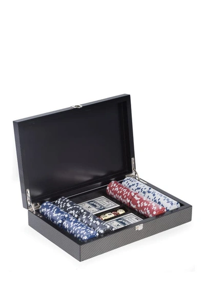 Shop Bey-berk 200-chip Poker Set & Storage Case In Black
