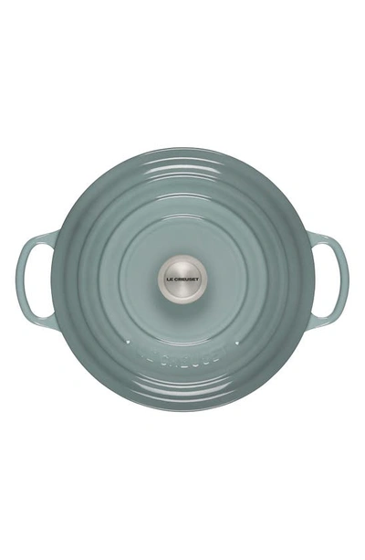 Le Creuset 6.75-qt. Round Wide Dutch Oven In Sea Salt