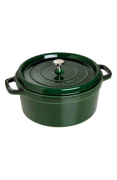 Shop Staub 7-quart Enameled Cast Iron Dutch Oven In Basil