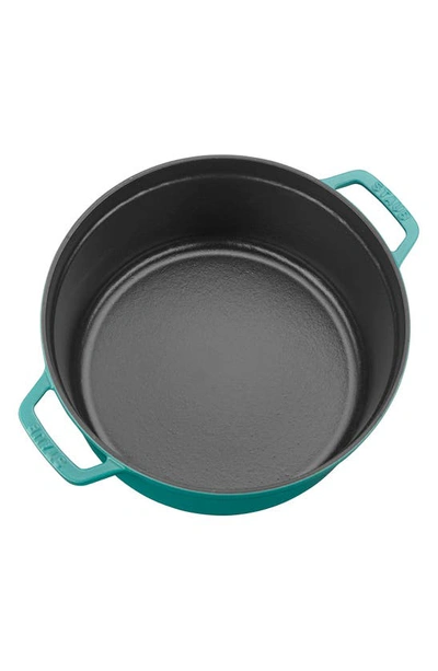 Shop Staub 5.5-quart Enameled Cast Iron Dutch Oven In Turquoise