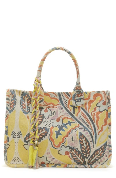 Shop Vince Camuto Orla Canvas Tote In Painterly Multi