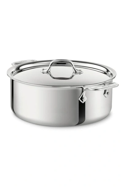 ALL-CLAD 6-QUART STAINLESS STEEL STOCKPOT WITH LID 