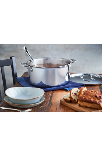 Shop All-clad 6-quart Stainless Steel Stockpot With Lid In Silver