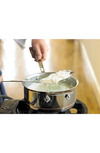 All-clad Copper Core 5-ply Bonded 3-quart Sauce Pan With Lid In Silver