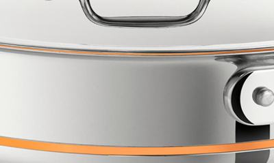All-clad All Clad Copper Core 3 Quart Covered Saute Pan In Silver