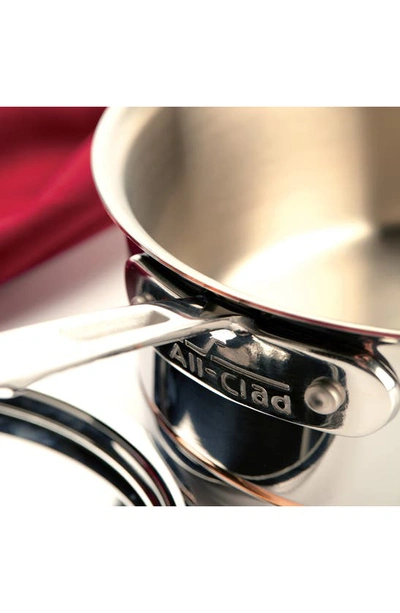 All-clad Copper Core 5-ply Bonded 3-quart Sauce Pan With Lid In Silver