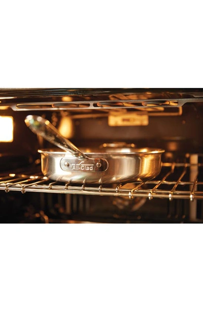 All-clad D5 Stainless Brushed 5-ply Bonded 3-quart Sauté Pan With Lid In Silver
