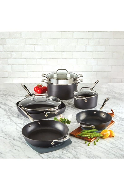 All-clad Essentials 10-piece Nonstick Cookware Set In Black