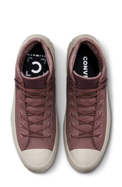 Shop Converse Chuck Taylor® All Star® Lugged 2.0 Waterproof Hi Sneaker In Saddle/ Dark Wine/ Papyrus