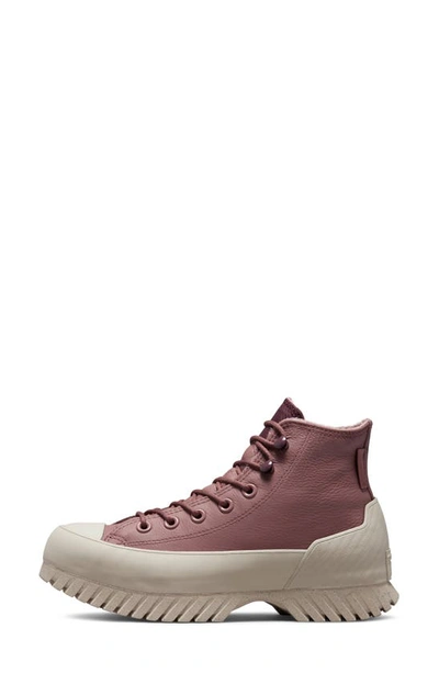 Shop Converse Chuck Taylor® All Star® Lugged 2.0 Waterproof Hi Sneaker In Saddle/ Dark Wine/ Papyrus
