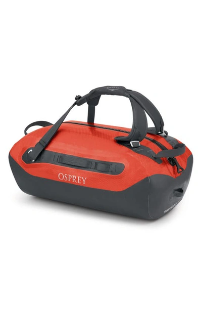 Shop Osprey Transporter® 40l Waterproof Duffle Bag In Mars Orange