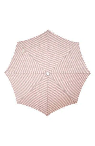 Shop Business & Pleasure Co. Premium Beach Umbrella In Laurens Pink Stripe