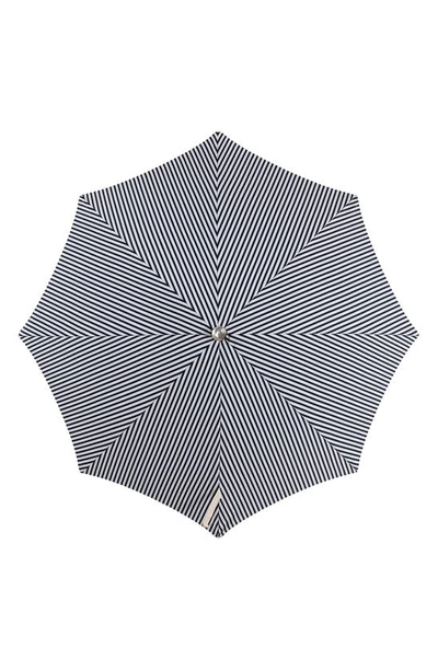 Shop Business & Pleasure Premium Beach Umbrella In Laurens Navy Stripe