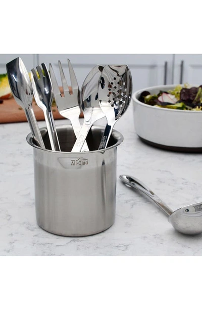 Shop All-clad Cook & Serve 6-piece Kitchen Tool Set In Silver