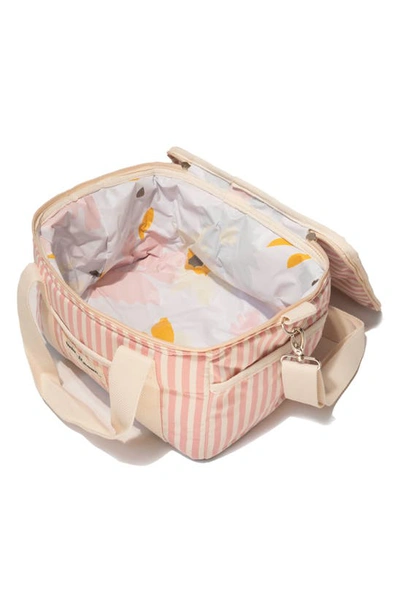 Shop Business & Pleasure Co. Premium Cooler Duffle Bag In Laurens Pink Stripe