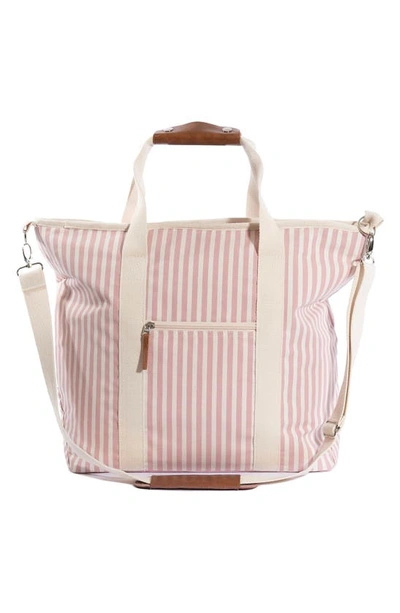 Shop Business & Pleasure Co. Cooler Tote In Laurens Pink Stripe