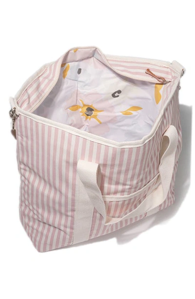 Shop Business & Pleasure Co. Cooler Tote In Laurens Pink Stripe