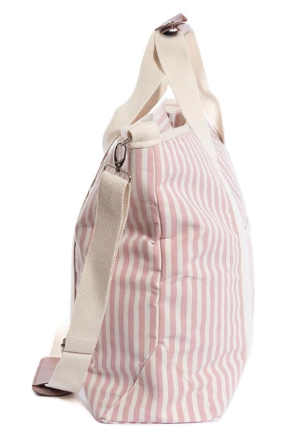 Shop Business & Pleasure Co. Cooler Tote In Laurens Pink Stripe