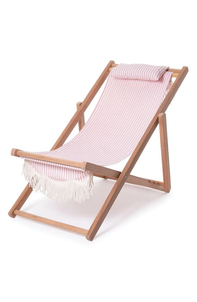 Shop Business & Pleasure Co. Premium Sling Chair In Laurens Pink Stripe