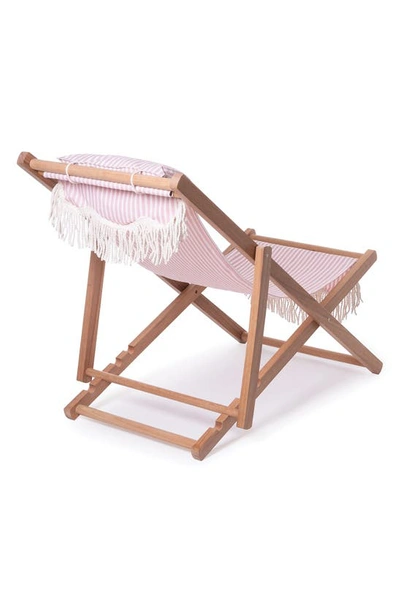 Shop Business & Pleasure Co. Premium Sling Chair In Laurens Pink Stripe