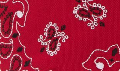 Shop Amiri Embroidered Bandana Belt Bag In Red