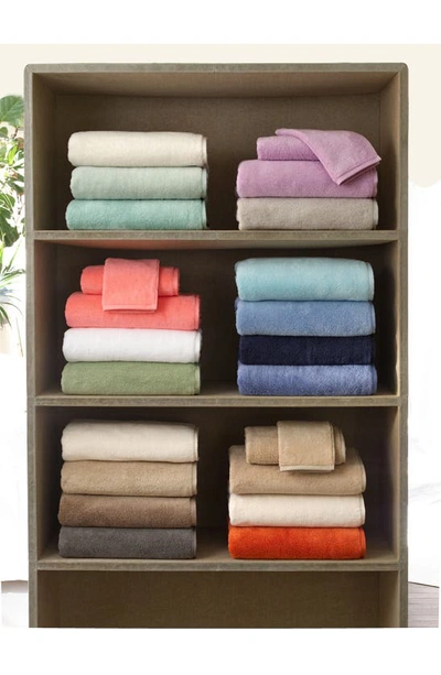 Shop Matouk Milagro Cotton Terry Hand Towel In Aqua