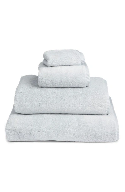 Shop Matouk Milagro Cotton Terry Hand Towel In Pool