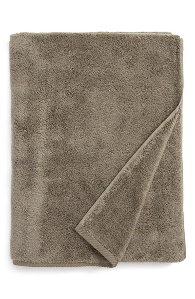 Shop Matouk Milagro Cotton Terry Hand Towel In Charcoal