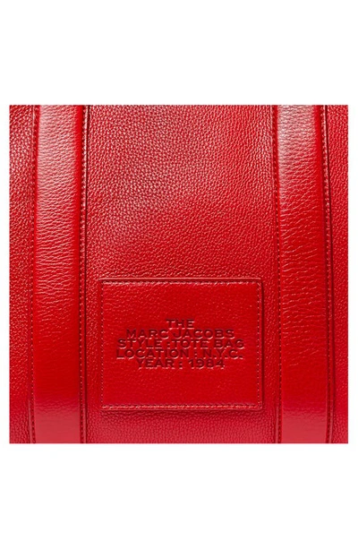 Marc Jacobs 'the Tote Bag Medium' Red Bag With Logo In True Red