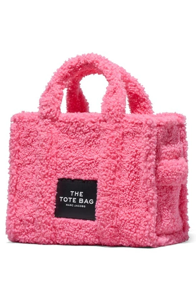 Shop Marc Jacobs The Teddy Medium Faux Fur Tote Bag In Fluffy Pink