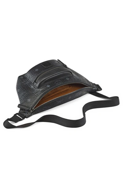 Shop Mcm Fursten Mini Belt Bag In Black