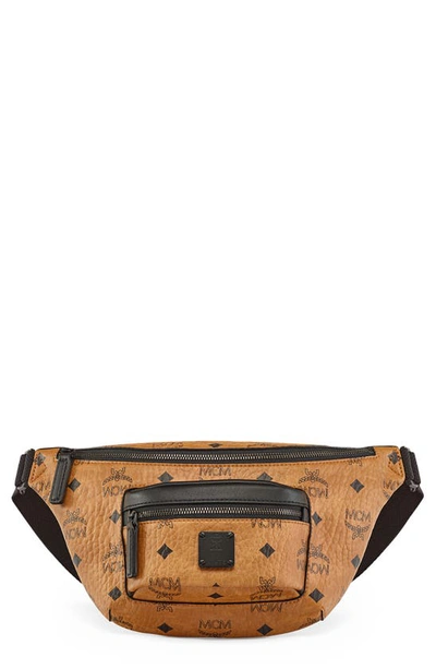 Shop Mcm Fursten Mini Belt Bag In Cognac