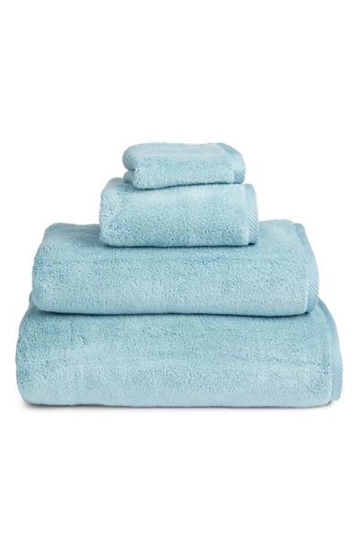 Shop Matouk Milagro Cotton Bath Essentials In Cerulean