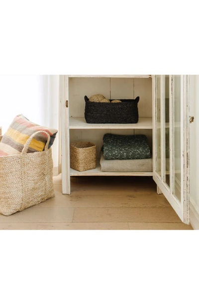 Will And Atlas Tabletop Square Jute Basket In Natural