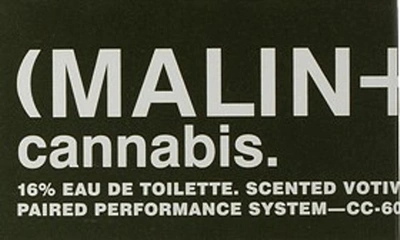 Shop Malin + Goetz Malin+goetz Cannabis Scented Votive Candle In Dark Green